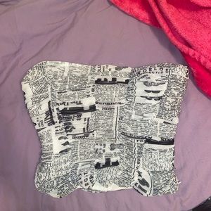 Zara tube top corset